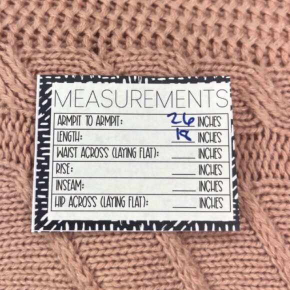 DEREK HEART | Pink Cropped Cross Back Sweater | Size L - Picture 9 of 10